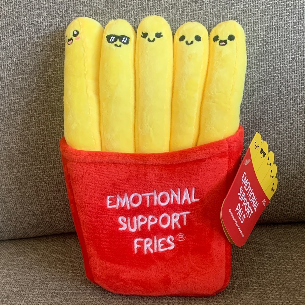 Emotional Support Fries Plush Comfort Food Toy